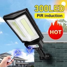 Outdoor LED Solar Lamp Powerful Solar Light 3 Modes Waterproof IPX65 Garden Light Street Lamp With Motion Sensor