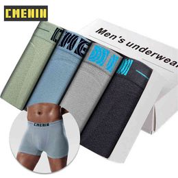 4Pcs/lot Men's Underwear Men Boxer Panties Polyester Mens Underwear Boxershorts Men Boxers Solid Shorts Brand Underpants CM001 H1214