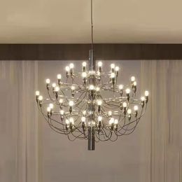 Gino Sarfatti Chandelier Lamps for living room modern design home lighting dinning Room Kitchen Luminaire 30/50 lights gold