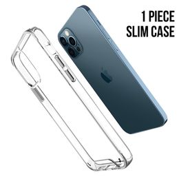 Premium Space Transparent cases Rugged Clear TPU PC Shockproof Hard Case for iPhone 12 Mini 11 Pro Max XR XS 6 7 8 Plus