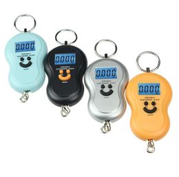 100pcs/lot 40kg /10g Gourd shape Hanging Digital Luggage Scale Weight Balance Mini Pocket Electronic Scales SN5351