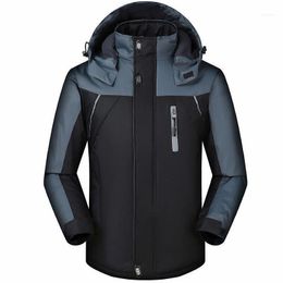 Men's Jackets Ski Jacket Men Suit Thermal Warmth Skiing Snowboarding Winter Outdoor Fleece Thick Hooded Windproof Size Sports Clothing1