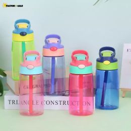 15oz Non-Spill Insulated Sippee Toddle Tumbler Cup Clear Plastics Sippy Cup Kids Water Bottle with straw 12+ Months Boy F0228