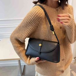 HOCODO Fashion Solid Colour Shoulder Bags Simple Pu Leather Handbags New Small Crossbody Bag Female Quality Ladi Msenger BagH3IZ