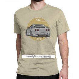 R32 Car Grey Legend JDM T-Shirt Japanese Sportcar Men T Shirts Novelty Purified Cotton Fitness Tees Streetwear 210706