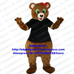 Mascot Costumes Brown Bear Grizzly Bear Ursus arctos Mascot Costume Adult Cartoon Character Tourist Destination Community Activities zx519