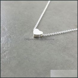 Pendant & Jewelrypendant Necklaces Women Stainless Steel Rose Gold Heart Pendants Bff Friend Gifts Collier Femme Drop Delivery 2021 Kyyhi