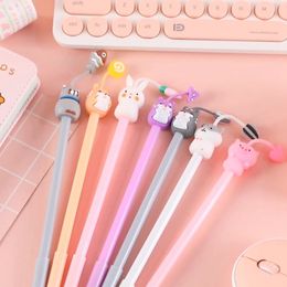 Cute Cartoon Gel Ink Pens 0.38mm Neutral Writing Pen Stationery for Office School Student Kids Christmas gift Signature Wholesale 0865