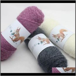 Clothing Fabric Apparel Drop Delivery 2021 Wholesale-Ice Bar Coarse Single Strand Diy Knitting Bag Yarn Hand Scarf Line F0Z1B