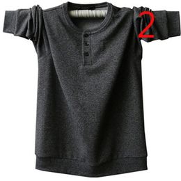 long-sleeved t-shirt V-necked Korean version of the self-cultivation handsome sweater cotton bottoming shirt 210420