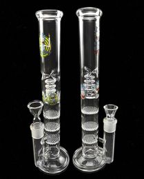 Pyrex Recycler Heady Glass Bong Water Pipes With 12.5 Inch 3 Honeycombs Matrix Filter Oil Rigs 18.8mm Joint Glass bubbler zeusart shop