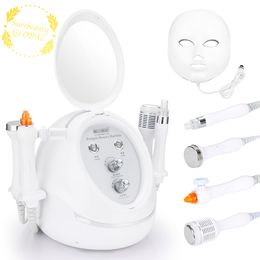 Deep Cleanser Vacuum Face Cleaning Microdermabrasion Machine Beauty Oxygen Water Jet Pore Cleaner Anti Aging Skin Care Tool 7Color LED Mask