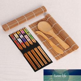 Bamboo DIY Sushi Maker Set Rice Sushi Making Kits Roll Cooking Tools Sushi Curtain Chopsticks Spoon Blade Set Factory price expert design Quality Latest Style