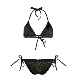 FE01Fashion Letter Print Women Swimwear High Waist Womens Bikinis Set Textile Sexy Backless Ladies Swim