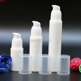 15ml 30ml 50ml Mini Portable Airless Pump Bottles With Transparent Cap Empty Cosmetic Containers Travel Shampoo Bottle 10pcs/lothigh qty