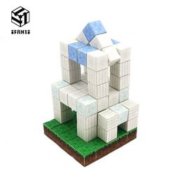 Magnetic Building Blocks Toy Plain Building Set Diy Kit Toys For Children Boys Girls Kids Gift Hobby Mini Blocks Bricks Q0723