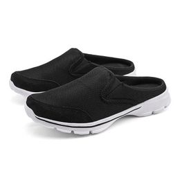 Summer Mesh Men Slippers Breathable Couple Flats Shoe Soft Comfortable Footwear Outdoor Fashion Casual Ladies Shoes