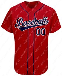 Custom Baseball Jersey Personalized Printed Hand Stitched YONGS RED Jerseys Men Women Youth