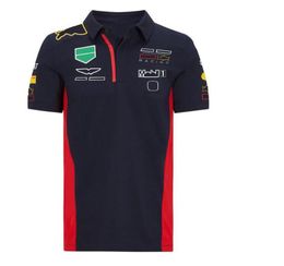 F1 racing team uniform season short-sleeved POLO shirt car fan quick-drying jacket car culture enthusiast overalls logo can be c207D