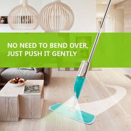 Spray Mop with Gun Wooden Floor Ceramic Tile Automatic Flat s cleaner For Home Cleaning Tool Household With 210805