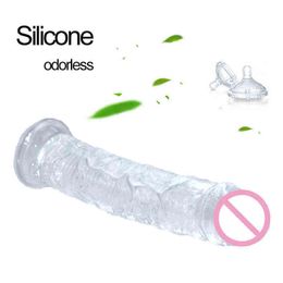 NXY Dildos Large Soft Glue Male and Female False Penis, Realistic Penis with Solar Suction Cup, Anal Plug, Sex Toy, Vaginal Massage 1213