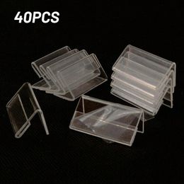 40pcs 2x4cm Acrylic Sign Display Stand Price Of Business Card Label Case Lipstick Organiser Storage Frames