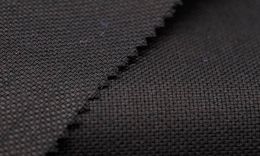 WT66798-101 Pure wool high count worsted fabric [Black Plain W100](902)