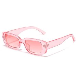 Fashion Women Oval Style Oblong Sunglasses Simple Thick Frame Small Lenses With UV400 Protection 15 Colors Wholesale