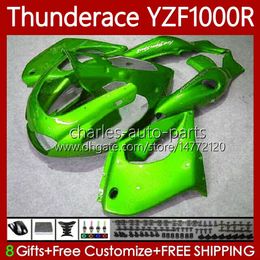 Bodys For YAMAHA YZF1000R Thunderace YZF 1000R 1000 R 96-07 Bodywork Gloss green 87No.39 YZF-1000R 96 97 98 99 00 01 02 07 YZF1000-R 1996 2003 2004 2005 2006 2007 Fairing