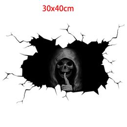 New Auto Skull Stickers Removable Halloween Horrible DIY Graffiti Decals For Luggage Motorcycle iPad Scooter Games Skateboard Guitar Toys Wall Gift