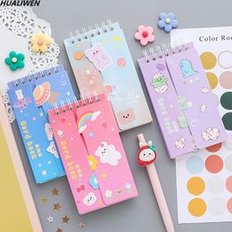 Notepads 80 Sheets Kawaii Cute Loose-Leaf Vocabulary Word Book Pocket English Memory Study Notebook Japanese School Stationery