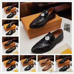 A5 10 Model L Leather Men Shoe Casual Luxury Brands 2021 Italian Mens Loafers Moccasins Breathable Slip on Boat Shoes size 38-45