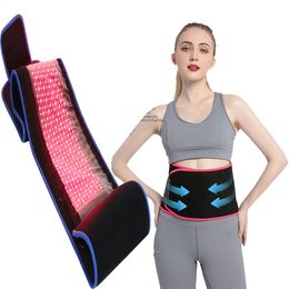 Stomach Pad Waist Slimming Lipo Infrared 635Nm 855Nm Laser Led Arm Belts Red Light Therapy Belt Wrap