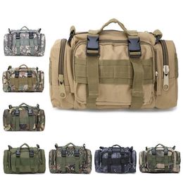 New outdoor mountaineering bag camouflage messenger mountaineering bag outdoor portable pocket army fan sports tactical bag Q0721