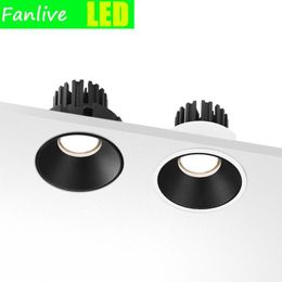 -Downlights 10pc Geek Round IP44 impermeabile LED 10W da incasso tappi tappi da incasso Pannelli da soffitto Lampada da bagno per bagno interno