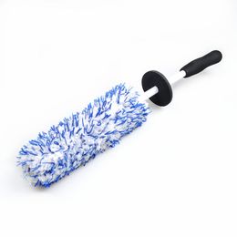 16.5inch Wheel Rim Cleaning Brushes, Soft Bristle Long Master Car Wheel Brush Easy Reach Rim Tire Detailing Brush Car Washing for Wheels