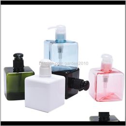 250Ml Transparent Plastic Liquid Soap Square Push Shampoo Hand Sanitizer Dispenser Bottle Knkor Ncclw