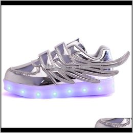 Baby, & Maternity Drop Delivery 2021 Jawaykids Usb Charging Glowing Sneakers Running Led Wings Kids Lights Up Luminous Girls Boys Fashion Sho