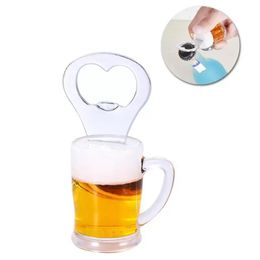 2022 new creative stainless steel beer cocktail glass bottles juice bottle opener convenient bottle opener refrigerator magnet kitchen