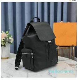 OUTDOOR Backpack Leather Monograms Canvas Vintage Laptop Backpacks With Snap Buckle Luxury Black Blue Old Flower Designers School