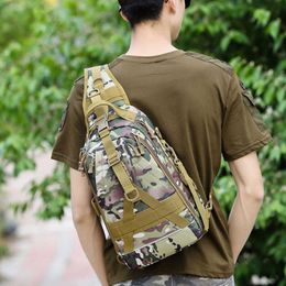 tactical shoulder bag molle backpack Australia - Outdoor Climbing Bags Military Tactical Shoulder Bag Molle Army Rucksacks Chest Bag Sport Camping Bag Fishing Hunting Backpack Q0721
