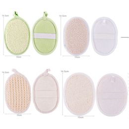 Natural loofah bath-brush Jute sisal Green bamboo fibre Bath Towel gourd ball Scrubber sponge Cleaner A216166