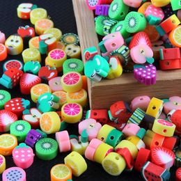 200pcs lot Polymer Clay Metals Loose Beads Mixed Color Spacer For Jewelry Making DIY Bracelet necklace