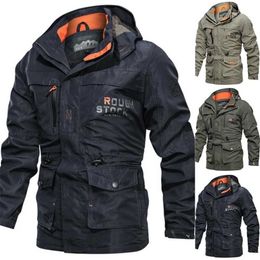 Waterproof Military Jackets Windbreaker Men Spring Autumn Hooded Breathable Tactical Coats Outdoor Stormwear 211126