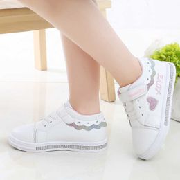 Kids Shoes Boys Sneakers Leather Waterproof Air Mesh Shoes White Children Sport Running Girls Sneaker Teen School Trainers TX43 G1025