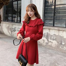 Vestidos Coreanos Rojos Para Mujeres Oferta Online | DHgate.com