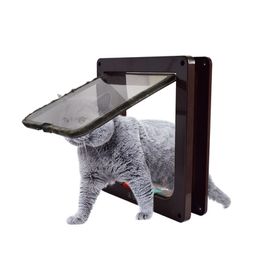S/M/L/XL 5 Colors Hond Animal Small Cat Dog Gate Pet Supplie Platic Door Eay To In and Out Safe