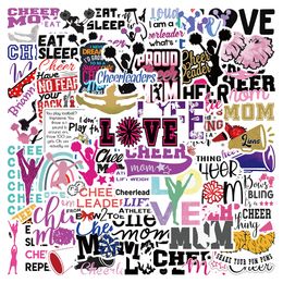 50 PCS Mixed Graffiti skateboard Stickers English slogan cheerleaders For Car Laptop Fridge Helmet Pad Bicycle Bike Motorcycle PS4 book Guitar Pvc Decal