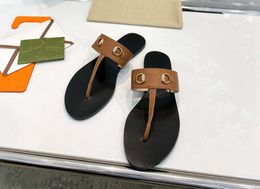 mens womens fashion print T-bar sandals flat slippers sports pool leather thong slides outdoor beach flip flops