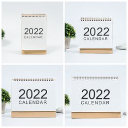 Enkel 2022 Desk Calendar Creative Desktop Ornaments Portable Work Note Calendars Nyårsplanerare Daily Scheduler School Office Customizable HY0098